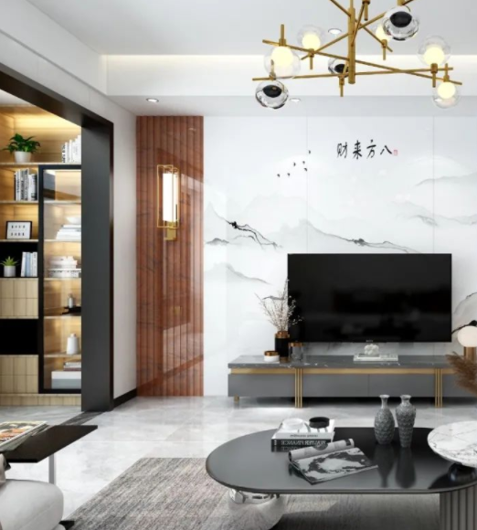 家庭室內(nèi)裝修風(fēng)格：家居室內(nèi)背景墻裝修必選，新款石材格柵效果圖